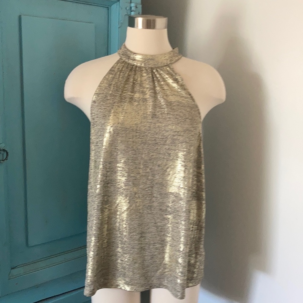 NWT shimmery gold top from Anthropologie “Sunday in Brooklyn”
